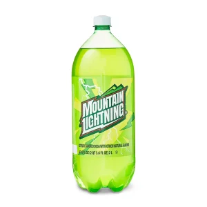 Great Value Mountain Lightning Citrus Flavored Soda Pop 2 Liter Bottle